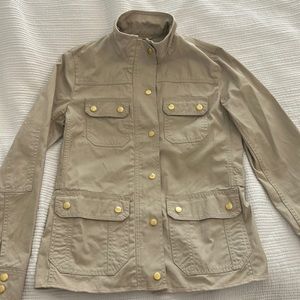 JCREW downtown field waxed cotton Jacket XS- Tan